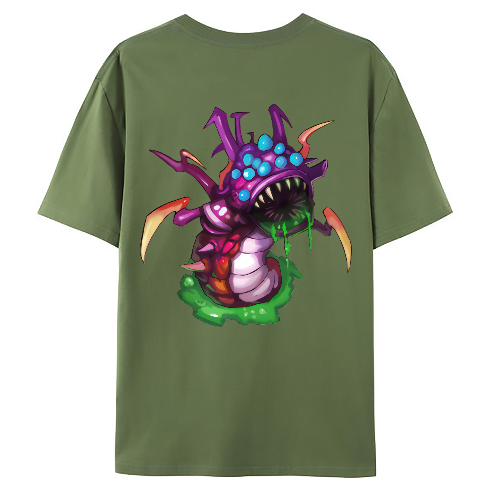 （画像用） リーグ・オブ・レジェンド League of Legends LOL 綿100％ メンズ半袖Tシャツ（バックプリント） 通気性